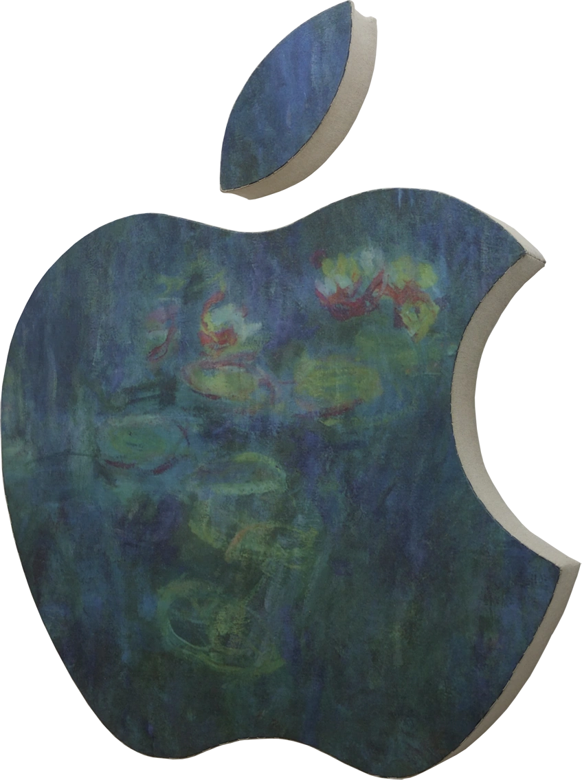 Paysage en forme du logo Apple